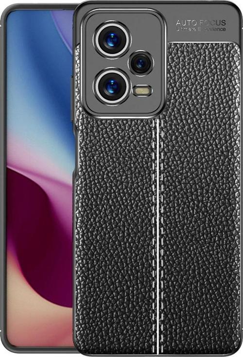 Xiaomi Redmi Note 12 Pro 5G Uyumlu Kamera Korumalı Deri Görünümlü Silikon Kılıf