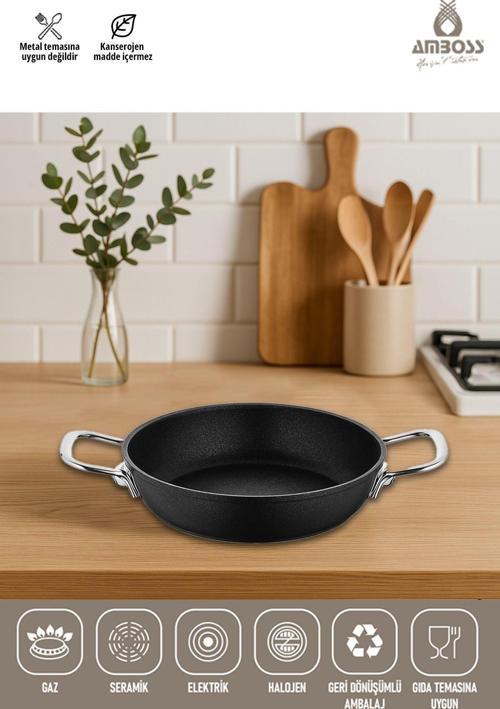Dark Yanmaz Yapışmaz Titanyum Kaplama Sahan 18 cm