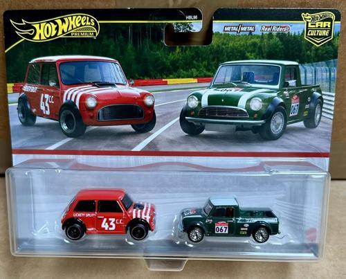 Hot Wheels Premium Car Culture 2'li Premium Araba Serisi Morris Mini & '67 Austin Mini Pickup