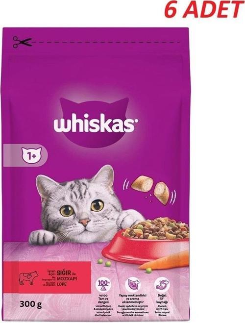Biftekli Havuçlu Kuru Kedi Maması 300 Gr*6 Adet