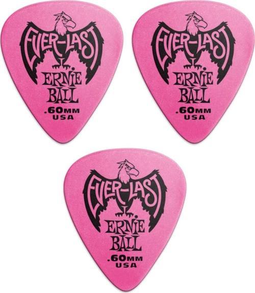 P09179-3 Gitar Penası 3 Adet Everlast 0.60 mm Pembe