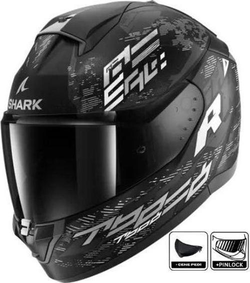 Kask Shark Rıdıll 2 Molokai Mat Kapalı Siyah/Gri