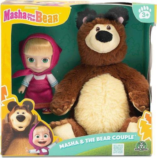 MHA21000 Maşa ve Koca Ayı 20 cm Koca Ayı ve 12 cm Maşa