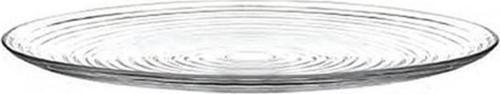 DRN880 Yuvarlak Cam Servis Pasta Sunum Tabağı Sunumluk 35cm
