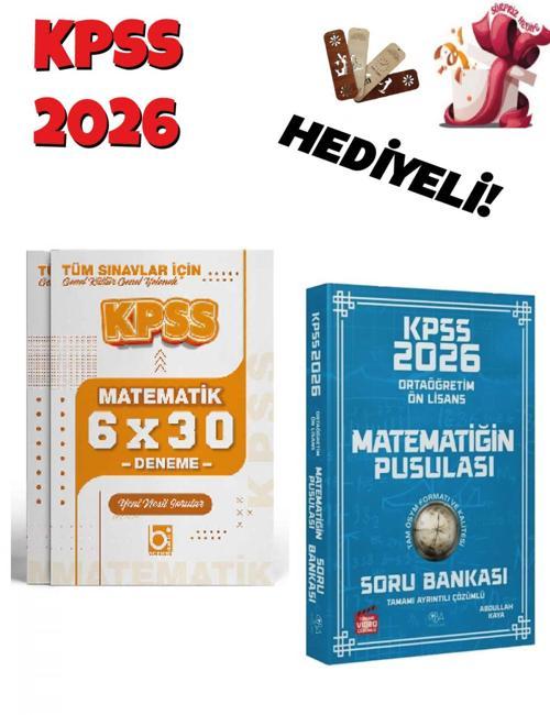 2026 KPSS Lise Ortaöğretim Ön Lisans Matematik Soru Bankası ve Deneme Seti 2 Kitap Bigelio ve Cba Ya