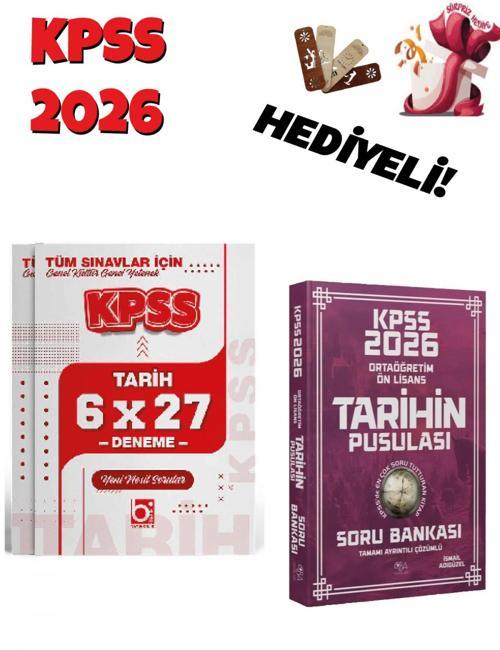2026 KPSS Lise Ortaöğretim Ön Lisans Tarih Soru Bankası ve Deneme Seti Bigelio ve CBA Yayınları