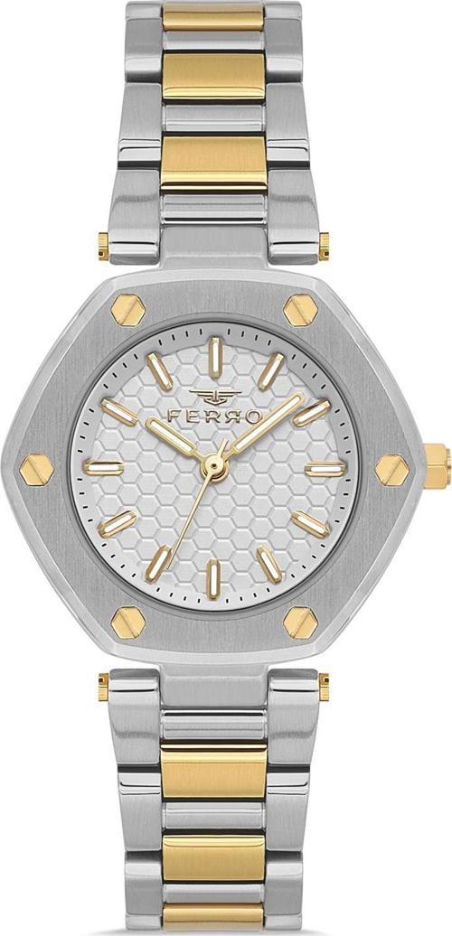 FL43006A-D Quartz Çelik Altın/Gri 32 mm Kadın Kol Saati