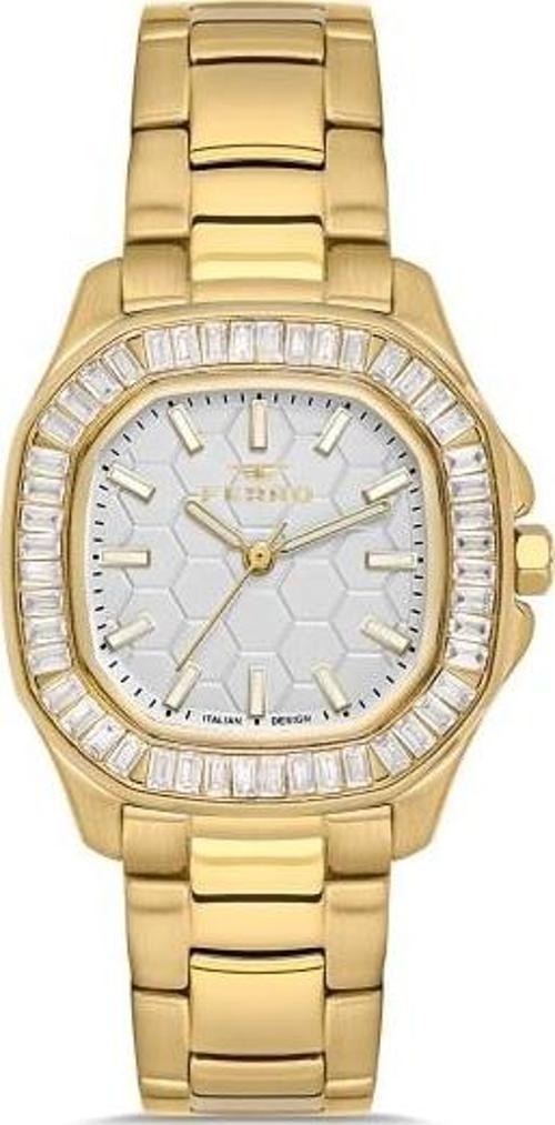 FL43008A-B Quartz Çelik Altın Rengi 31 mm Kadın Kol Saati