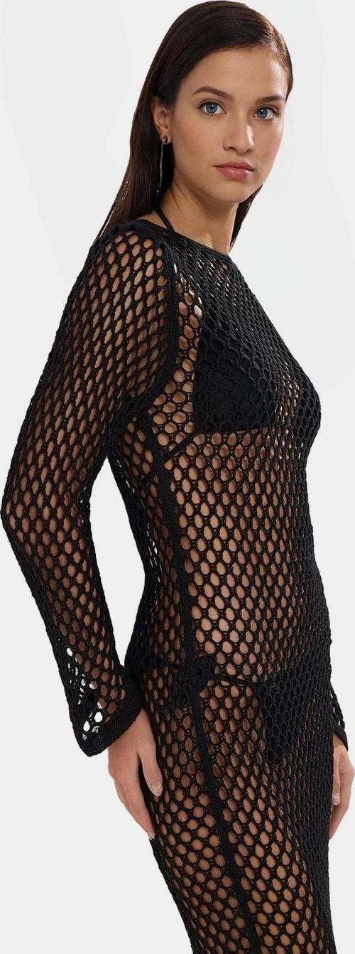 Maxi Boy Triko Plaj Elbisesi Renk V Yaka Sırt Dekolteli Kaliteli İşçilik Konforlu Kesim