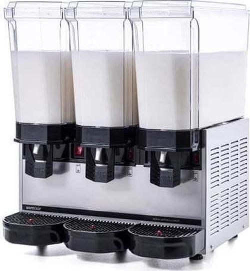 60.SMMI Klasik Triple Soğuk İçecek Dispenseri, 20+20+20 L, Fıskiye-Karıştırıcı-Karıştırıcı, Inox
