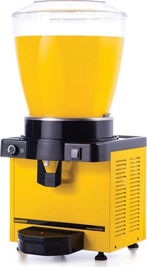 M22.AY Ayranlık-22 litre soğuk içecek dispenseri-karıştırıcılı-manuel-sarı