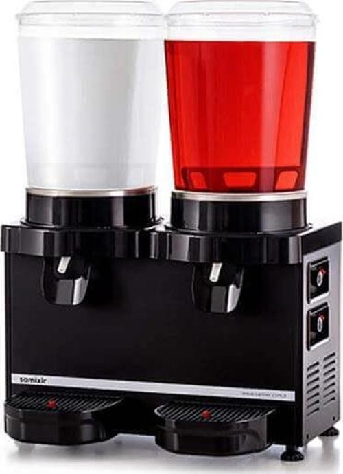 MM20.AB Soğuk İçecek Dispenseri, 10+10 L, Analog, Panoramik, Karıştırıcılı, Siyah