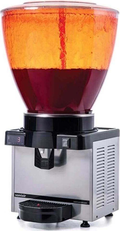 S40.DB Şerbetlik-40 litre soğuk içecek dispenseri-fıskiyeli-dijital-siyah