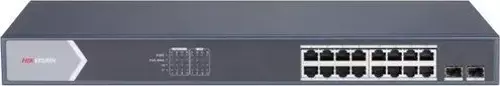 Hıkvısıon Hıkvısıon 16Port 130W Full Poe Ds-3E1518P-Eı/M Gıgabıt 1X-Uplınk,1Xsfp Yönetilemez Switch Rack Mount