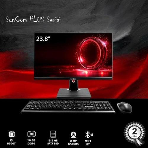 23.8" Plus 8G-P02 Core İ5 8500T 16Gb Ram- 512Gb Ssd- O/B Hd Fdos