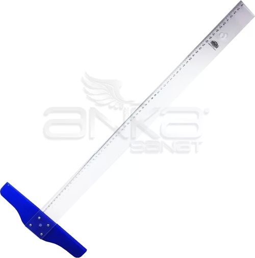 Sabit Başlı Mika T Cetveli 65cm