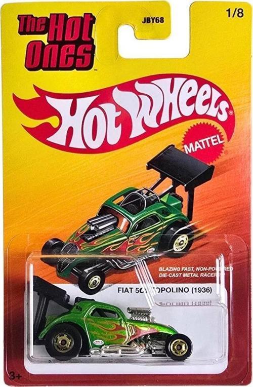 Hot Wheels The Hot Ones Die Cast Tekli Arabalar JBY68 -  FIAT 500 TOPOLINO 1936 JBY69