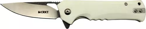 Muskie 202 AWY Beyaz Kamp / Outdoor Çakı 18cm - Yarı Otomatik, Kemerlikli, Kutulu