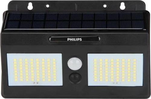 Elz Bws010 10W Solar Güneş Enerjili Duvar Aplik Beyaz Işık - Dış Mekan Sensörlü Aydınlatmas