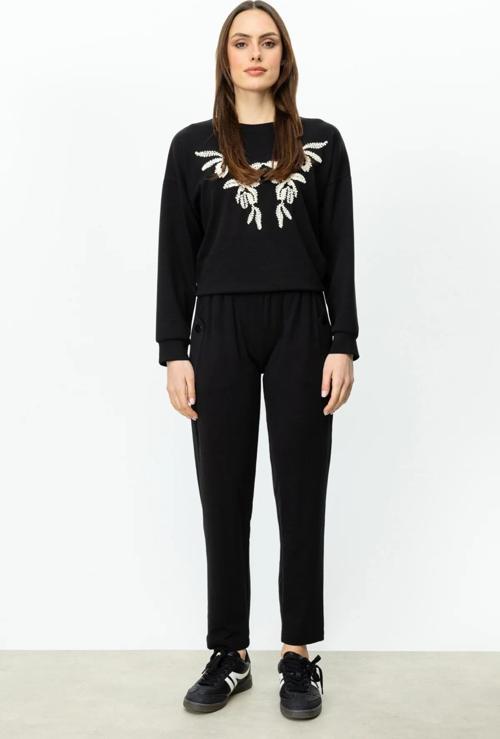 On Fashion Cebi Düğme Detaylı Dar Paça Kadın Pantolon 25Y.ON.PNT.56133.01