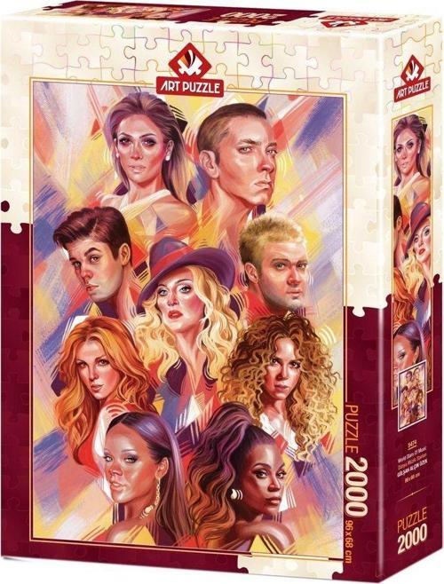 5474 Art Puzzle Dünya Müzik Starları 2000 Parça Puzzle