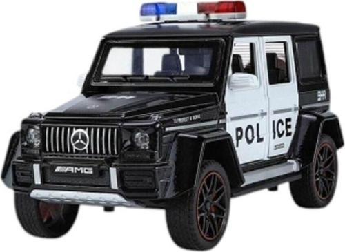 XHD-B2433 -Vardem  Çek Bırak Işıklı ve Sesli G Polis Metal Jeep 1:24