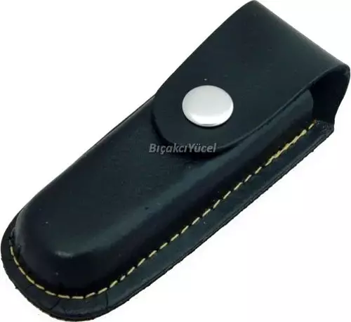 Hakiki Deri Çakı Kılıfı No:0 - 10 cm, Kemerlikli