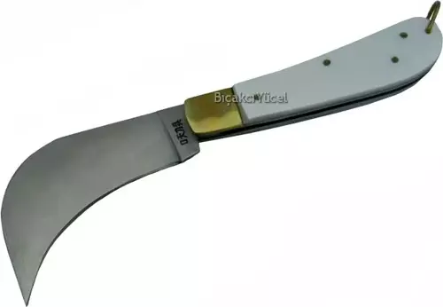 Sedef Eğri Kablo / Aşı / Bahçe Çakısı - 17 cm