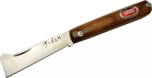Fidan AS 20 Kahverengi Bahçe Aşı Çakısı 18,5cm - Manuel, Ahşap Sap