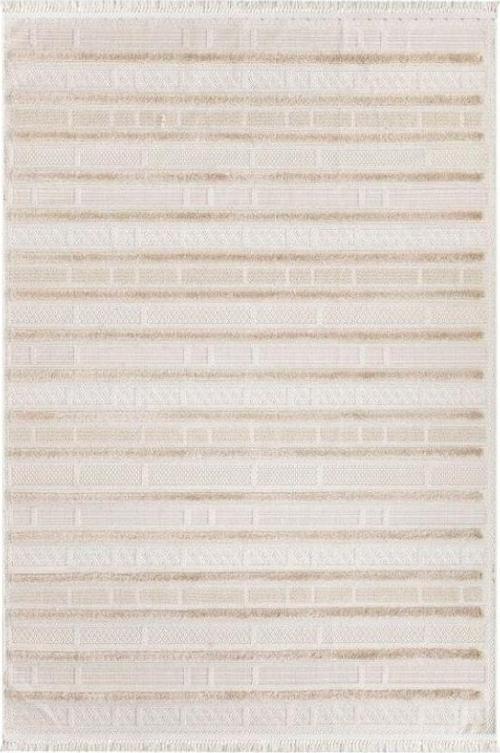 Havana 3006 Bej İskandinav Serisi Salon Oturma Yatak Odası Halısı