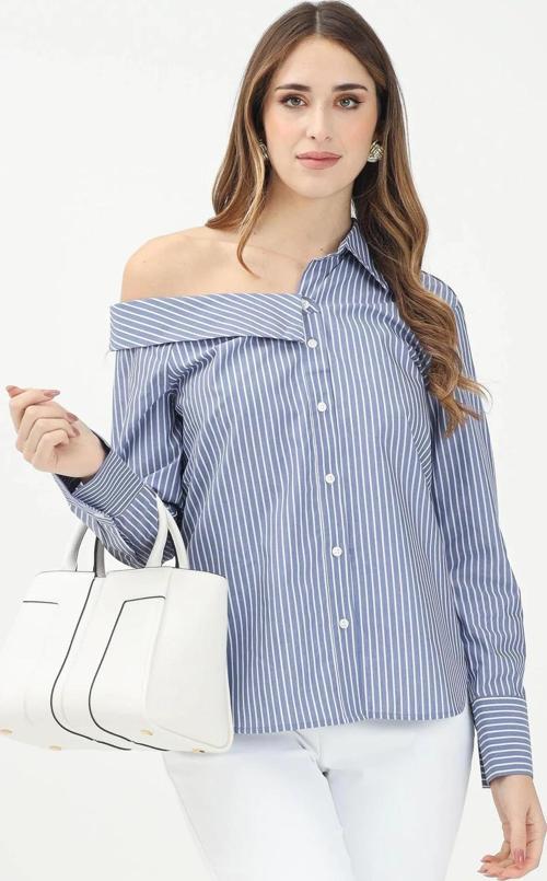 Onlmaia Ls Asimetrik Yaka Kadın Gömlek 15345955
