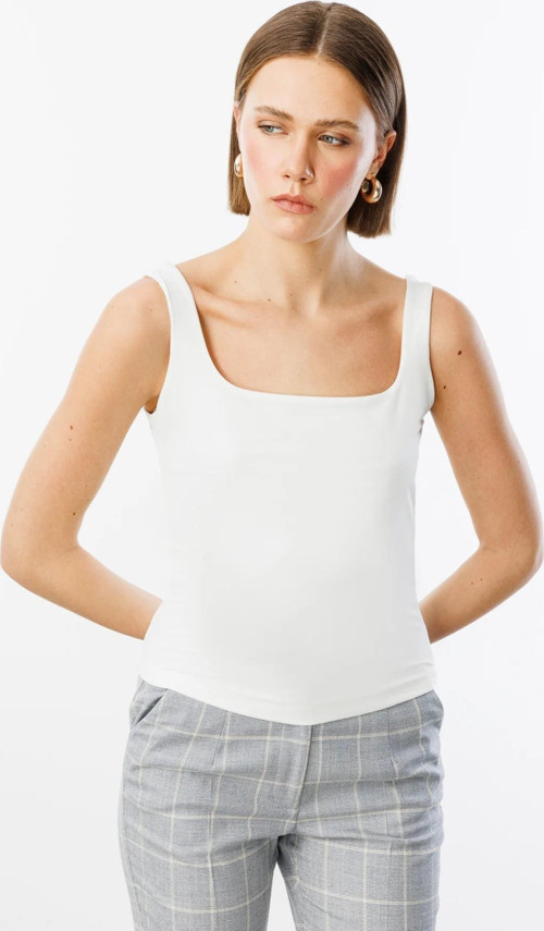 On Fashion Kare Yaka Kadın Kalın Askılı Bluz 25Y.ON.BLZ.51508.01