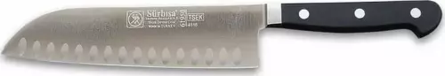 Sürbısa 61950 - Sıcak Dövme Oluklu Santoku Şef Bıçağı 18 cm