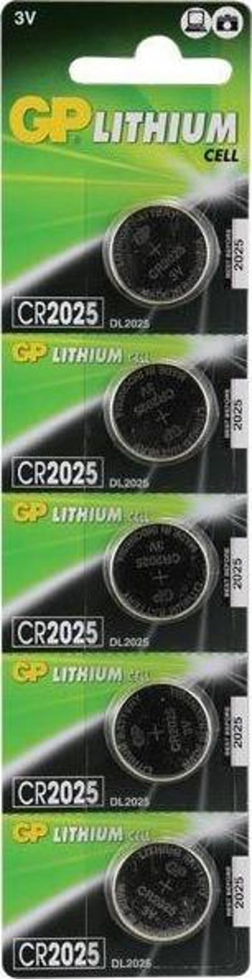 GP CR2025 3 V Lityum 5'li Para Pil