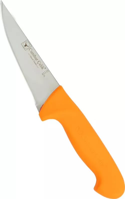 Sürmene Cumhur Çelik 61110 Sivri Kasap Bıçağı, 13 cm, Kaymaz Sap