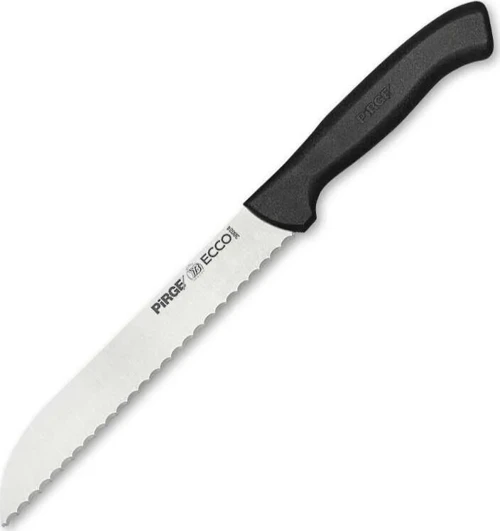 Pirge 38024 Ecco Pro Ekmek Bıçağı 17,5 cm - Siyah