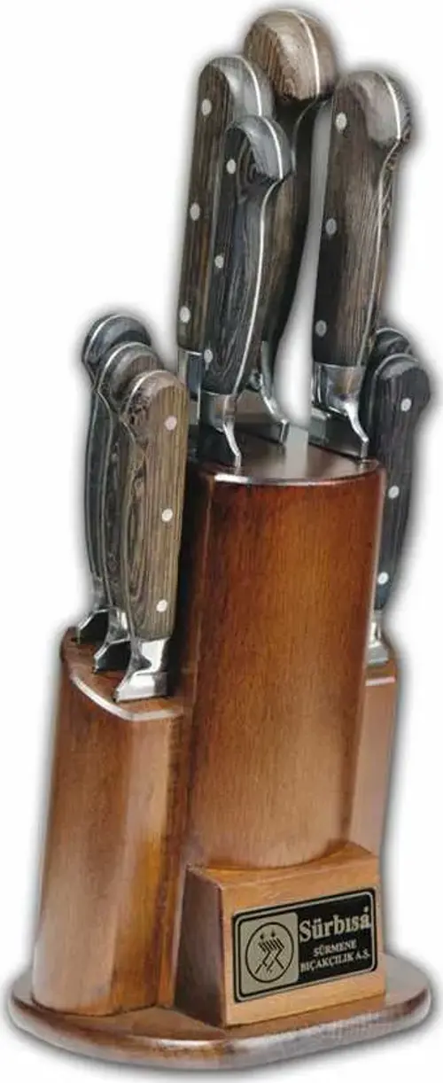 Sürbısa 61504YM - Sürmene Yöresel Mutfak Bıçağı Seti - 10 lu Set