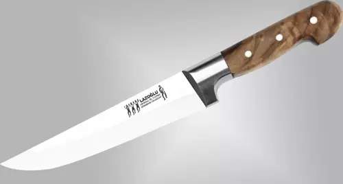 Lazoğlu El Yapımı Sürmene Kurban ve Kasap Bıçağı No:3 - Ahşap Sap