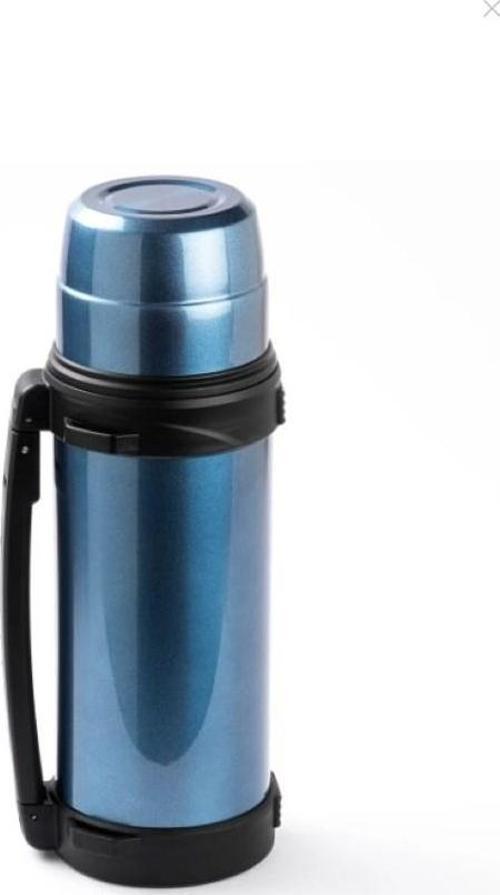 Okadi Kulplu Paslanmaz Çelik Termos 1.2lt Mavi