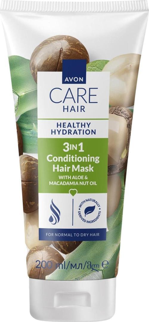 Care Aloe ve Makademya Yağı İçeren 3’ü 1 Arada Saç Maskesi 200ml