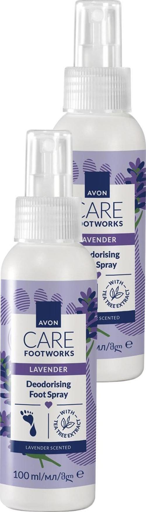Footworks Lavanta Özlü Koku Önleyici Ayak Spreyi 100ml İkili Paket
