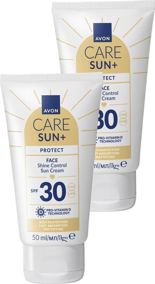 SUN+ PROTECT Yüz İçin Parlaklık Kontrolü Güneş Kremi SPF 30 50ml İkili Paket