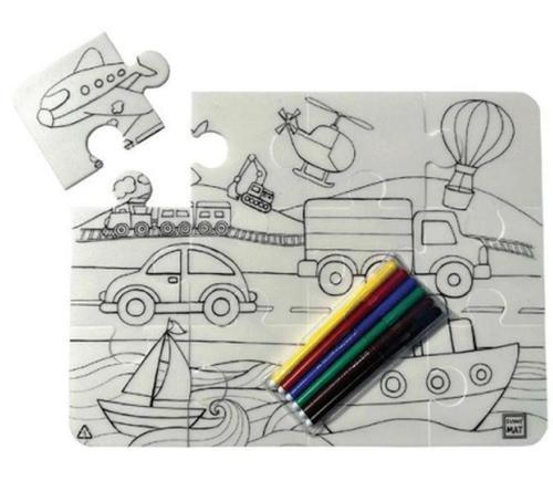 Funny Mat - Taşıtlar 30 X 40 Cm