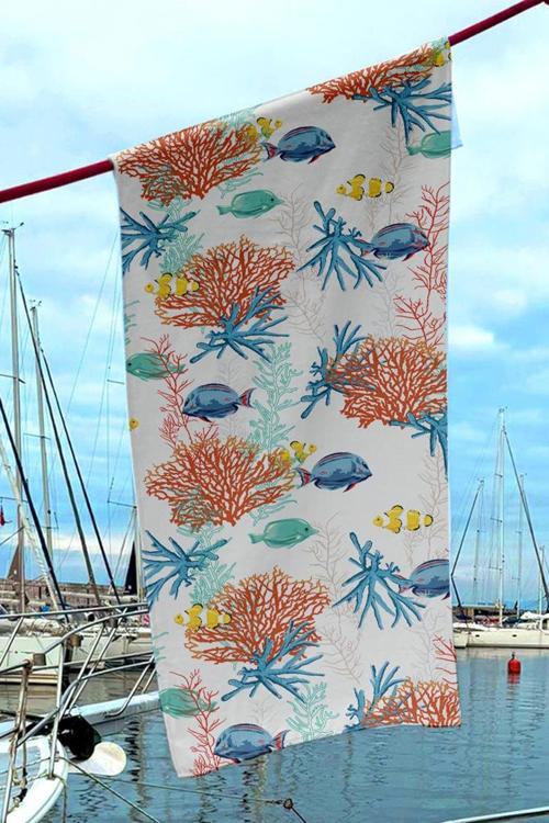 Dijital Baskılı Unisex Deniz Havuz Plaj Havlusu 70x150 cm. // H093