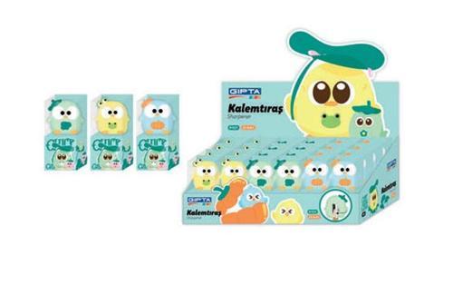 Kalemtraş Cute Chick 3D 1521 (24 Lü Paket)