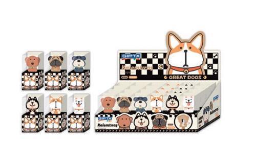 Kalemtraş Great Dogs 3D K1524 (24 Lü Paket)