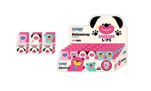 Kalemtraş Sausage Lips 3D K1522 (24 Lü Paket)