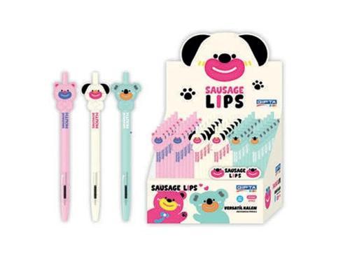 Versatil Kalem (Mekanik Kurşun Kalem) Sausage Lips 0.7 Mm K1903 (24 Lü Paket)