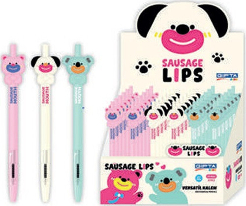 Versatil Kalem (Mekanik Kurşun Kalem) Sausage Lips 0.7 Mm K1903 (24 Lü Paket)