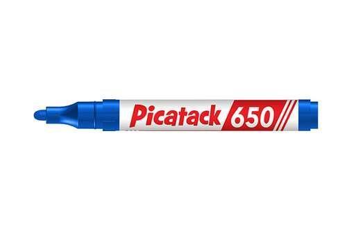 Picatack Permanent Marker Kalem 1,5-3 Mm Yuvarlak Uç Mavi 650 (10 Lu Paket)